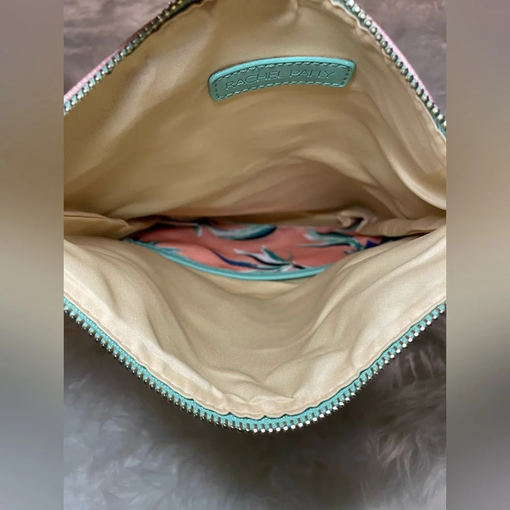 Rachel Pally | Reversible Teal Blue and Pink Clutch Bag